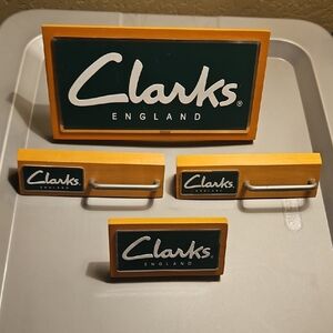 Clarks England Shoe Shop Sign Set